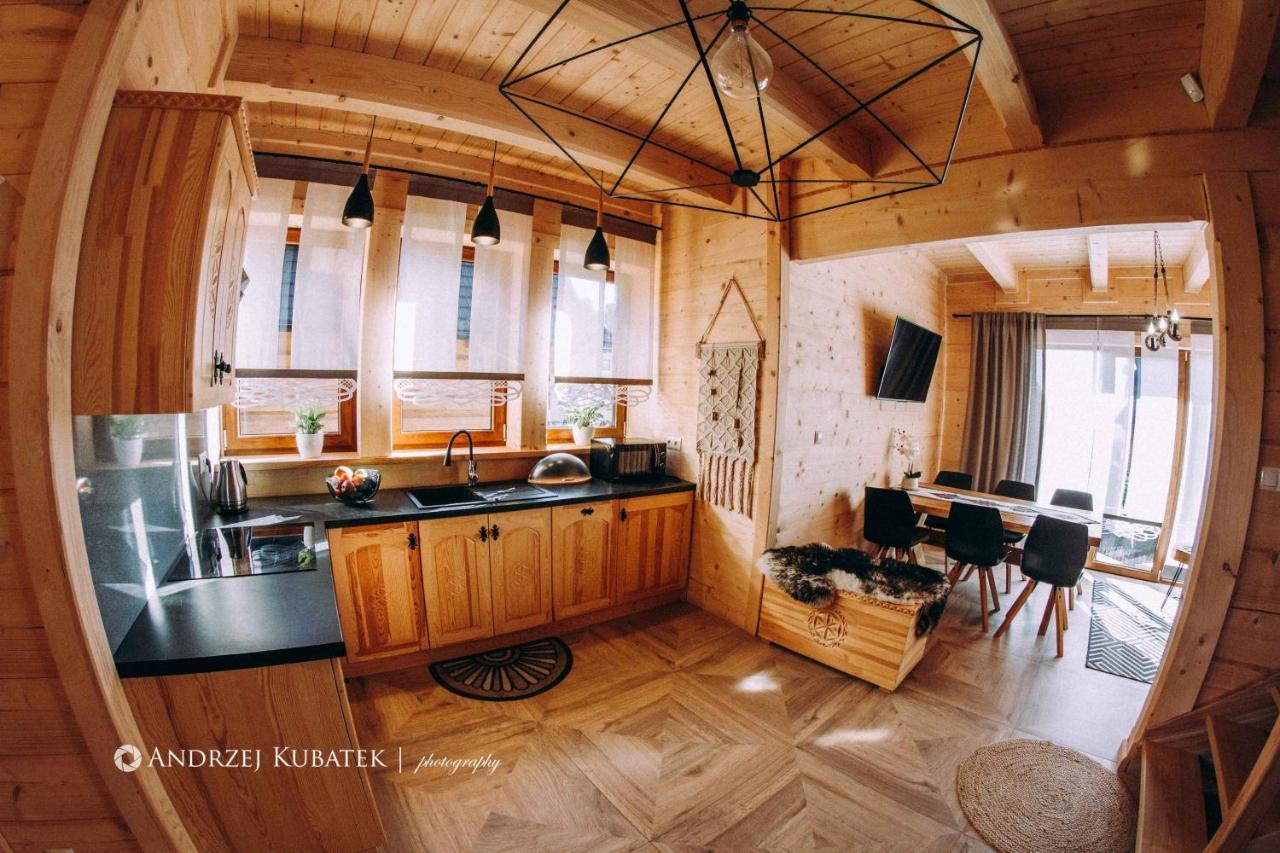 Domki Malcykowka W Zebie Z Jacuzzi Zab Exterior photo